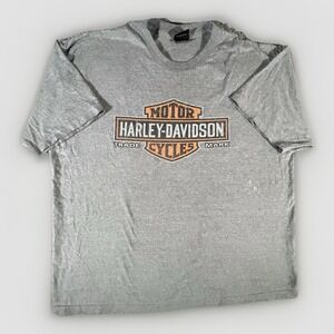 Harley‑Davidson Hillbilly Gatlinburg‎ TN 2XL T Shirt Gray Pre‑Owned Smoky Mtn
